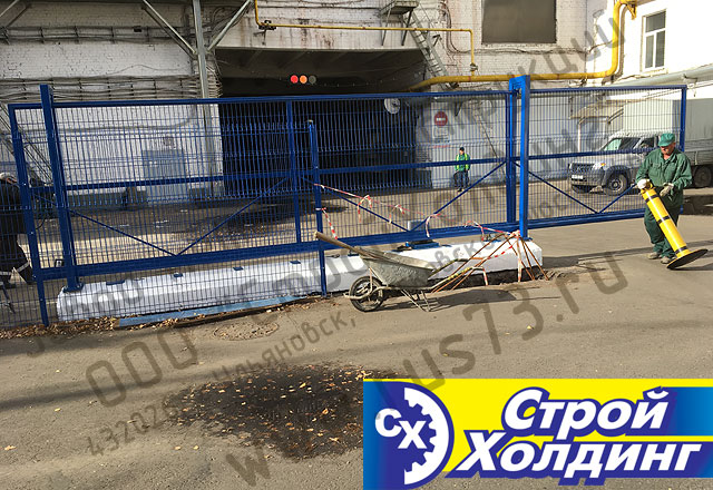 откатные ворота Ульяновск монтаж откатных ворот