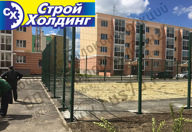 ограждение спортивной площадки 3d в Ульяновске ул. Скочилова