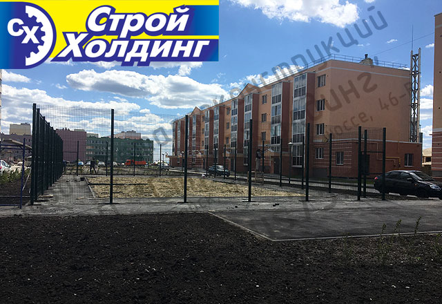 ограждение спортивной площадки 3d в Ульяновске ул. Скочилова